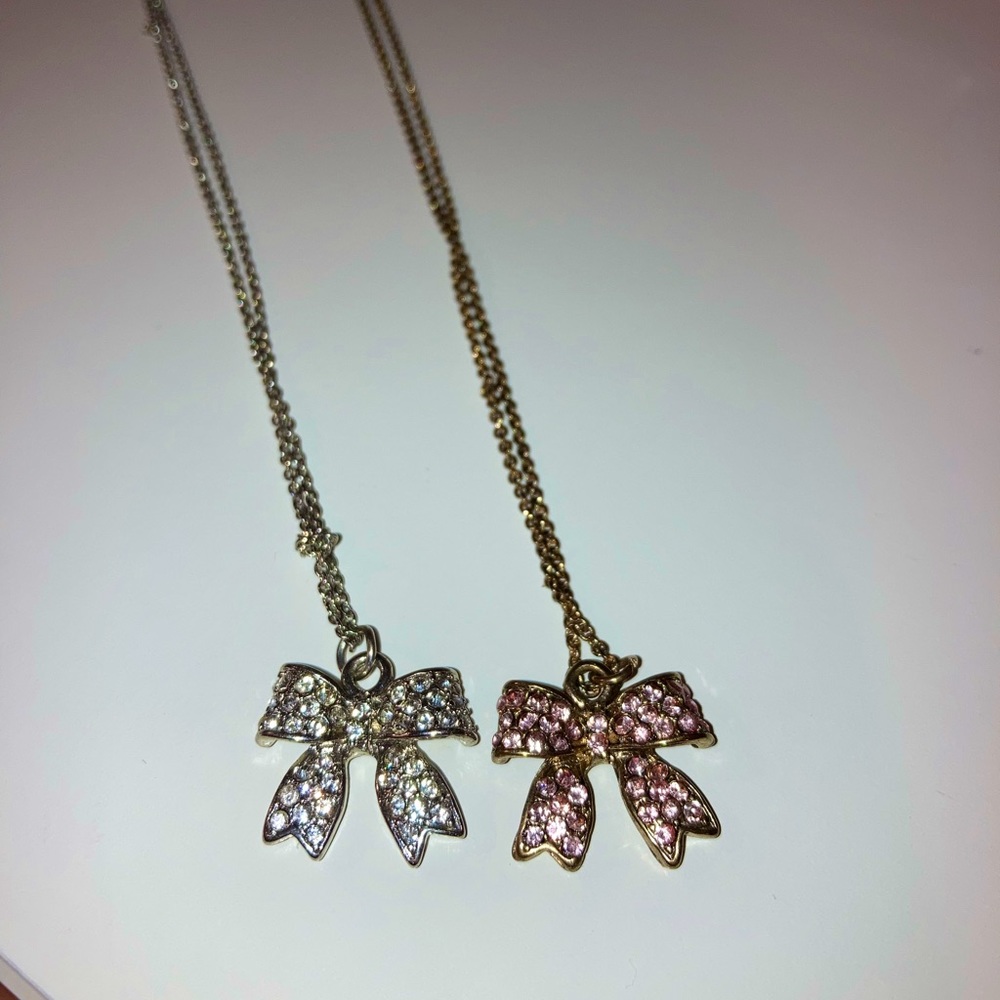 Bow necklace set